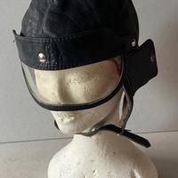 Casco in pelle per auto e moto d’epoca anni 40/50
