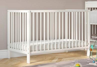 Lettino bambini 120x60 Ikea Gulliver bianco