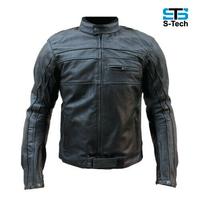 Giubotto Moto In Vera Pelle Uomo