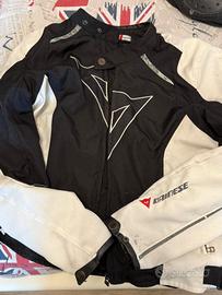 giacca Dainese bianca con imbottitura invernale 