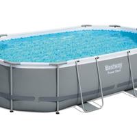 Piscina Bestway grigio scuro completa