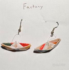 Orecchini barche artigianali anallergici