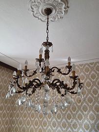 lampadario a gocce vintage 