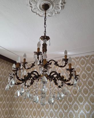 lampadario a gocce vintage 