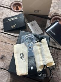 Portachiavi Montblanc Pelle Nero Nuovo