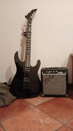 chitarra elettrica Jackson +ampli fender