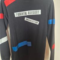 Felpa parental advisory ragazzo Tg.16 anni