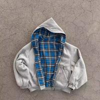 Felpa grigia reversibile vintage y2k oversize