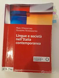 Libro"lingue e Società Nell'Italia Contemporanea "