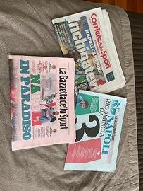 Gagliardino e giornali Napoli