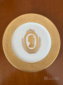 Piatto  Longo dipinto a mano oro zecchino