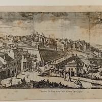 stampa antica di Bergamo rarissima xilografia 