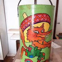 Fusto fustino bidone contenitore cartone vintage