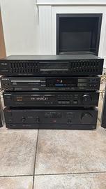 Impianto stereo Hi-fi vintage con equilizzatore-CD