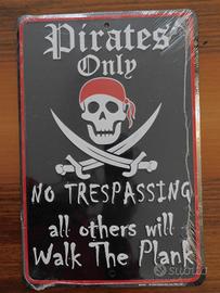 Targa Metallica Pirates