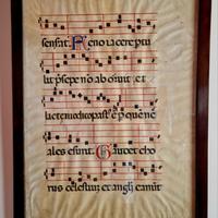 Pergamena Corale tratta da Messale Cistercense
