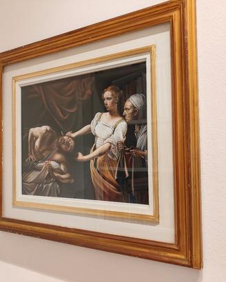 Dipinto ad Olio riproduzione Giuditta e Oloferne 