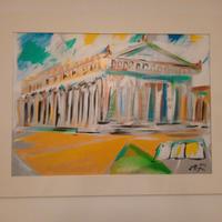 Quadro del maestro Alfonso Mangone Paestum