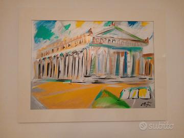 Quadro del maestro Alfonso Mangone Paestum