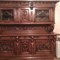 Vetrina /Credenza in Noce Massello – Mobile Antico
