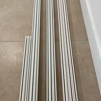 Binari per tende rettangolari bianchi opachi