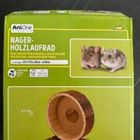 Ruota per criceti in legno