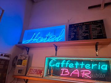 Insegna filo neon caffetteria bar vintage