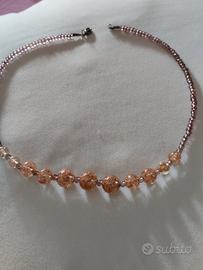Collana Vintage in vetro di Murano Autentico 