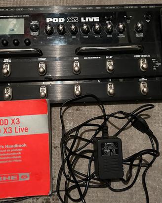 Line 6 POD X3 Live – 78 ampli, 24 cab, 98 effetti