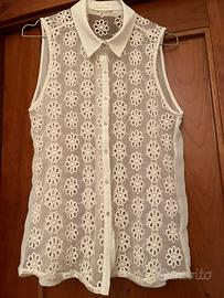 Zara Collection camicia avorio, tg. M.