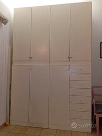 Armadio bianco guardaroba cm L 180 x H 280