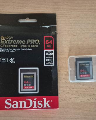 SanDisk Extreme PRO CFexpress Type B da 64 GB