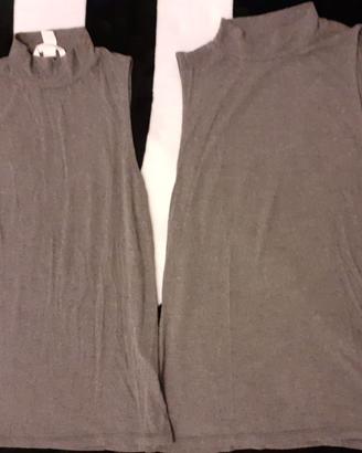 Coppia di canottiere intimo donna  Colore Grigio