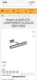 Rossini A.3029-CR / Lampada da Parete Alog.2X 230V