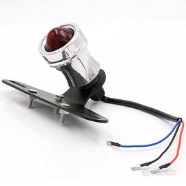Stop Moto Cromato Universale Cafe Racer Led