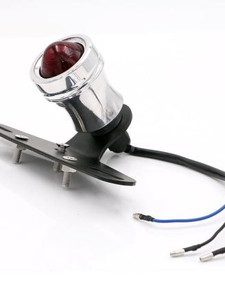 Stop Moto Cromato Universale Cafe Racer Led