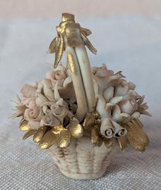 Composizione Fiori CERAMICA PORCELLANA Capodimonte