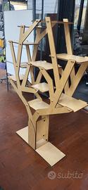 espositore/libreria a forma di albero 