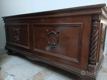   grande cassapanca in legno 