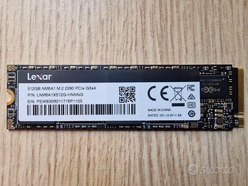SSD LEXAR 512GB NM620 M.2 2280 NVME Pcie 3.0 x4
