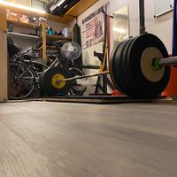 Dischi bumper 195kg + semirack + pedana + panca