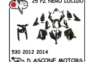 KIT CARENE NERO LUCIDO TMAX 530 2012 2014 25 PZ