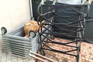 carrelli invasatura porta imbarcazioni con ruote