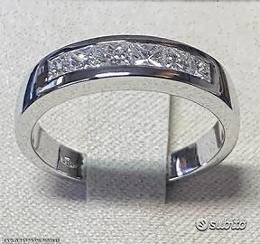 ANELLO FEDINA ORO 18kt. CON DIAMANTI PRINCESS