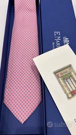 Cravatta E.Marinella NUOVA extra lunga con corredo