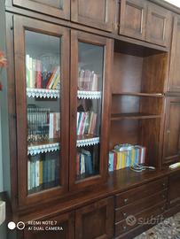 Libreria in legno arte povera 260cm