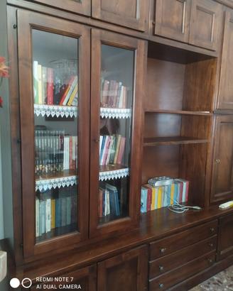Libreria in legno arte povera 260cm