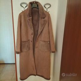 cappotto lungo ecomontone-ecopelliccia taglia 44