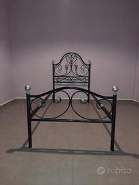 LETTO SINGOLO IN FERRO BATTUTO