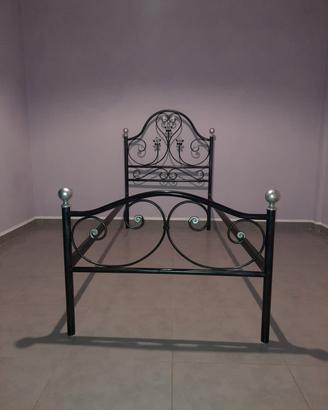 LETTO SINGOLO IN FERRO BATTUTO